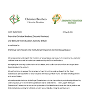 Joint Statement from the Christian Brothers (Oceania Province) and Edmund Rice Education Australia (EREA) in relation to the Royal Commission into Institutional Responses to Child Sexual Abuse